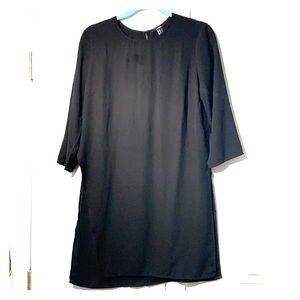 Black Assymetrical Tunic 3/4 Sleeve